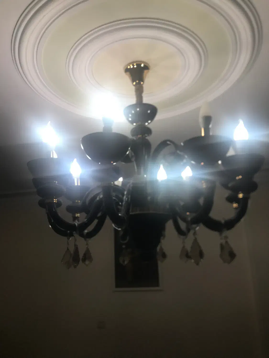 لوستر لوکس مشکی10شاخه|لوستر و چراغ آویز|تهران, تهرانپارس غربی|دیوار