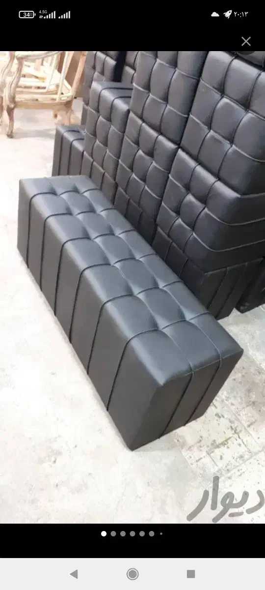 تولید پاف انتظار ساده باکس دار|صندلی و نیمکت|کرج, حصارک پایین|دیوار