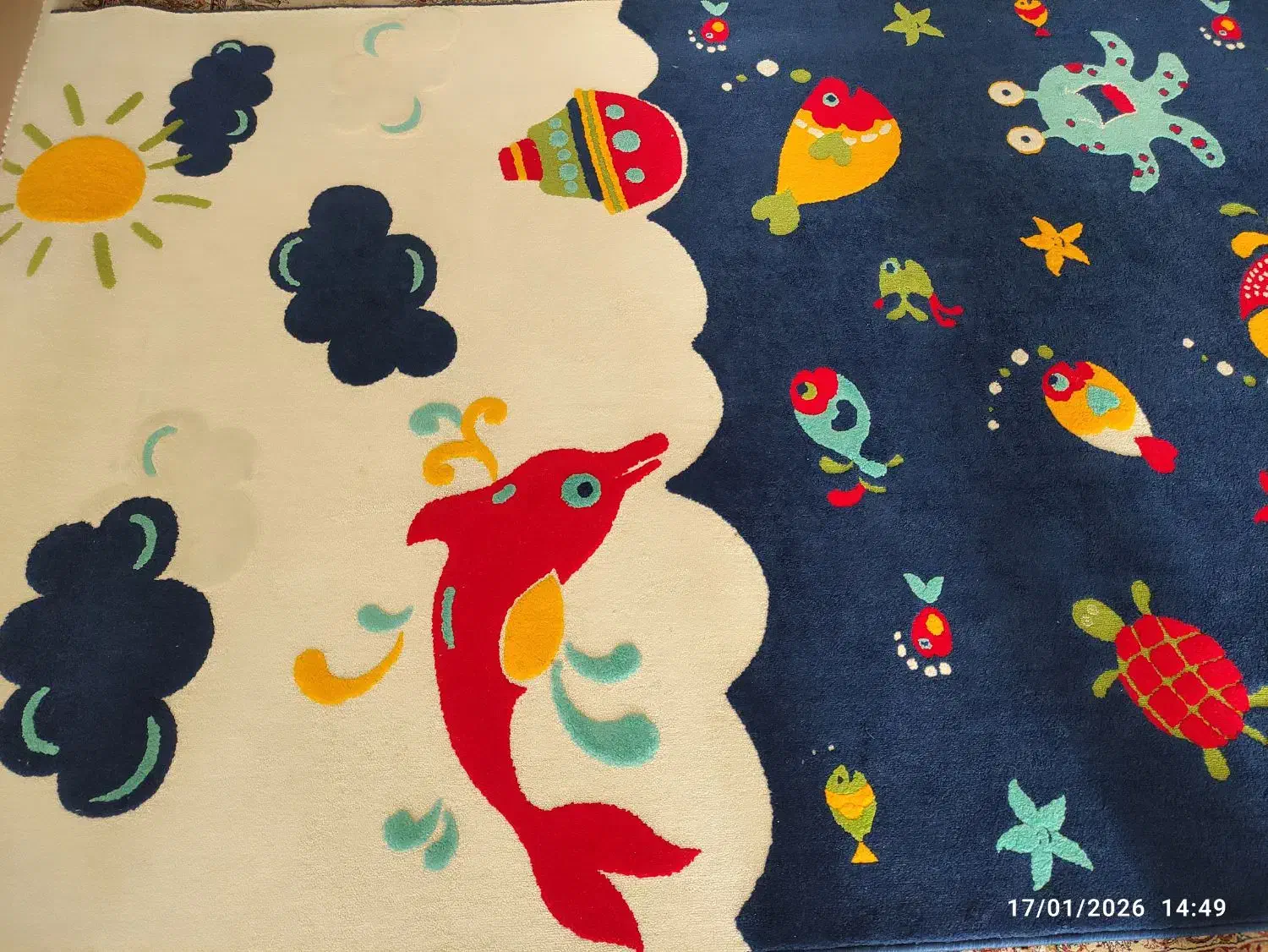 فرش اتاق کودک|گلیم، جاجیم، گبه|خرم‌آباد, |دیوار