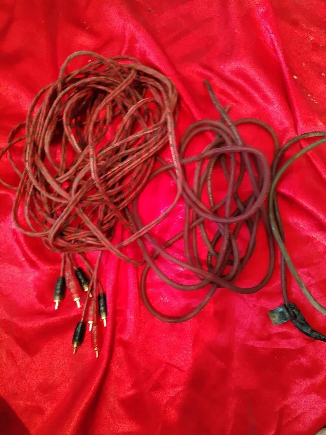 سیم کشی کامل امپلیفایر و rca|قطعات یدکی و لوازم جانبی|شیراز, گلکوب|دیوار
