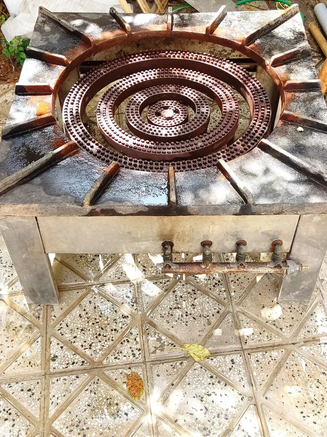 اجاق گاز استیل 4 شعله بزرگ|اجاق گاز و لوازم برقی پختوپز|لردگان, |دیوار