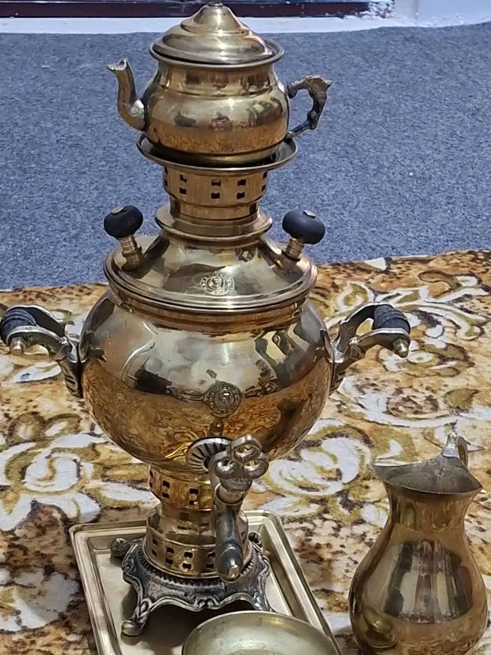 سماورزغالی برنجی|سماور، چای‌ساز، قهوه‌ساز|زنجان, |دیوار