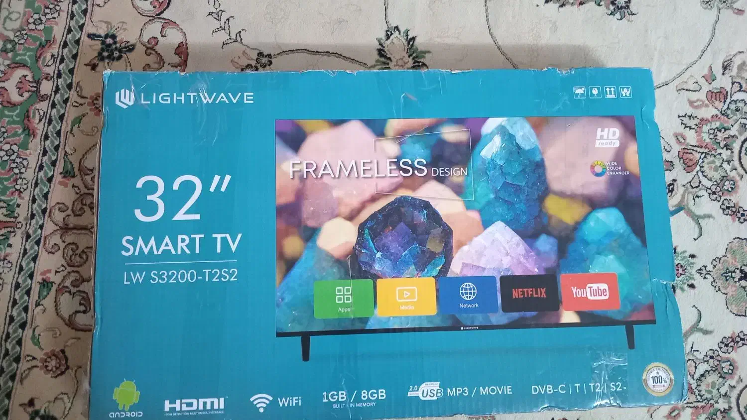 تلویزیون هوشمند لایت ویو ۳۲ اینچ|تلویزیون و پروژکتور|امیدیه, |دیوار