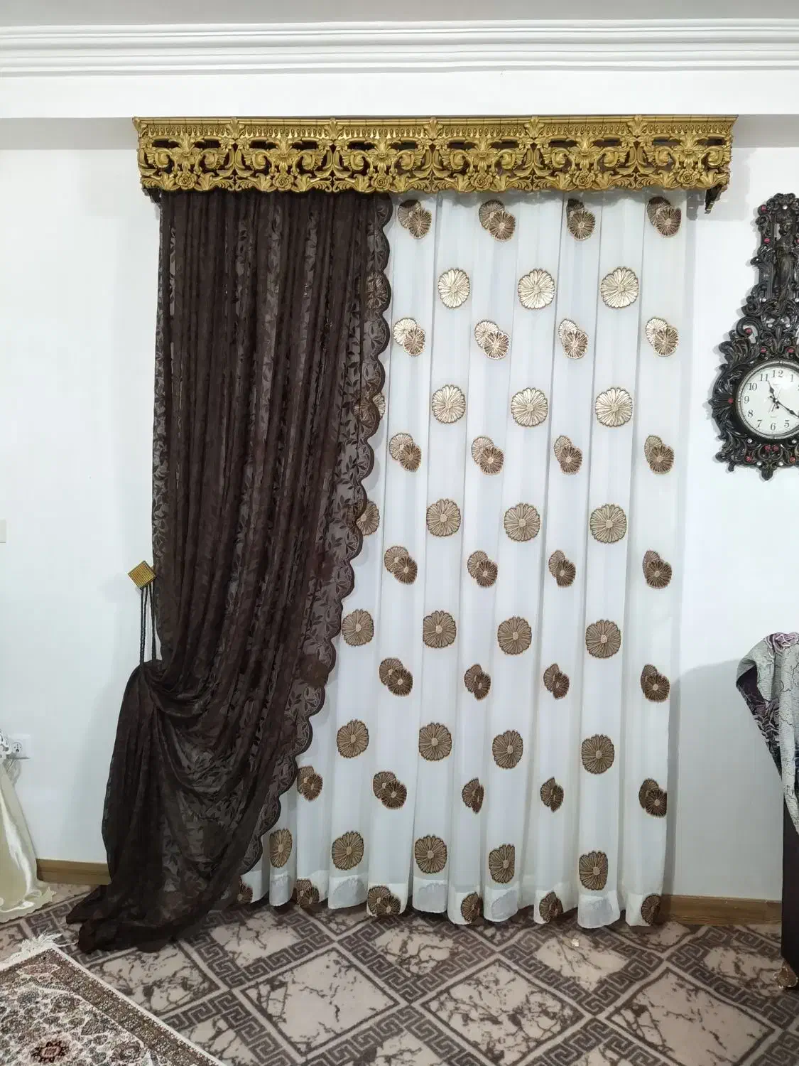 پرده|پرده، رانر، رومیزی|ماسال, |دیوار