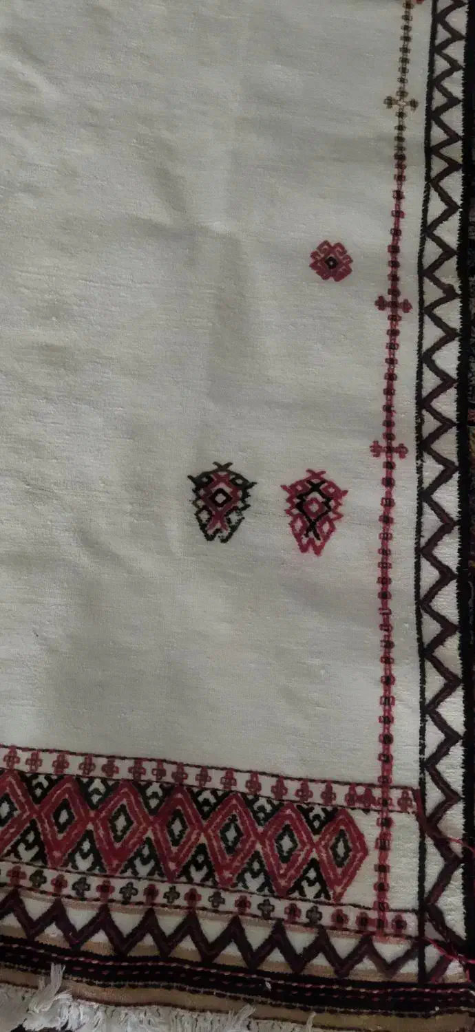 گلیم دستباف (سفره خمیر)|گلیم، جاجیم، گبه|نیشابور, رنج آباد|دیوار