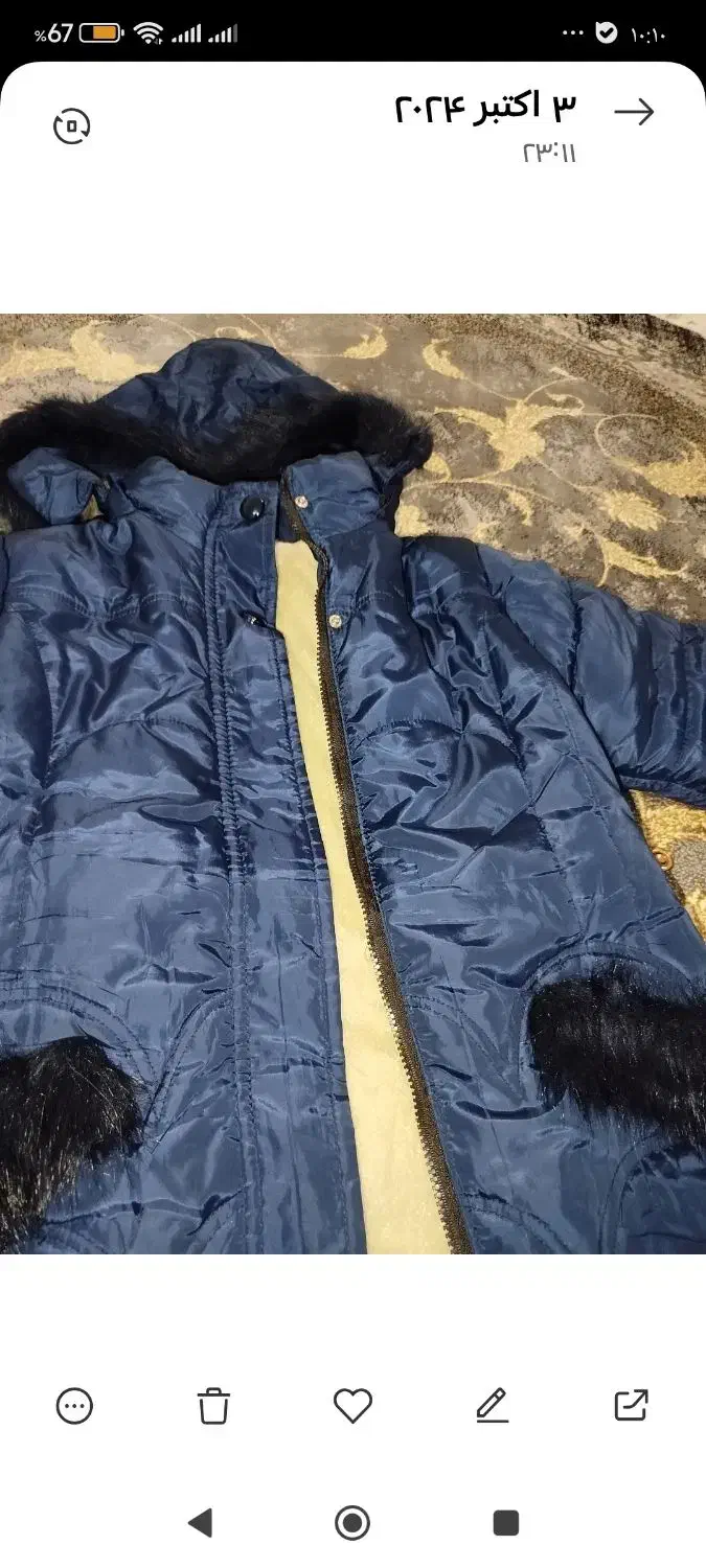 کاپشن دخترانه نو|کفش و لباس بچه|فولادشهر, B7|دیوار