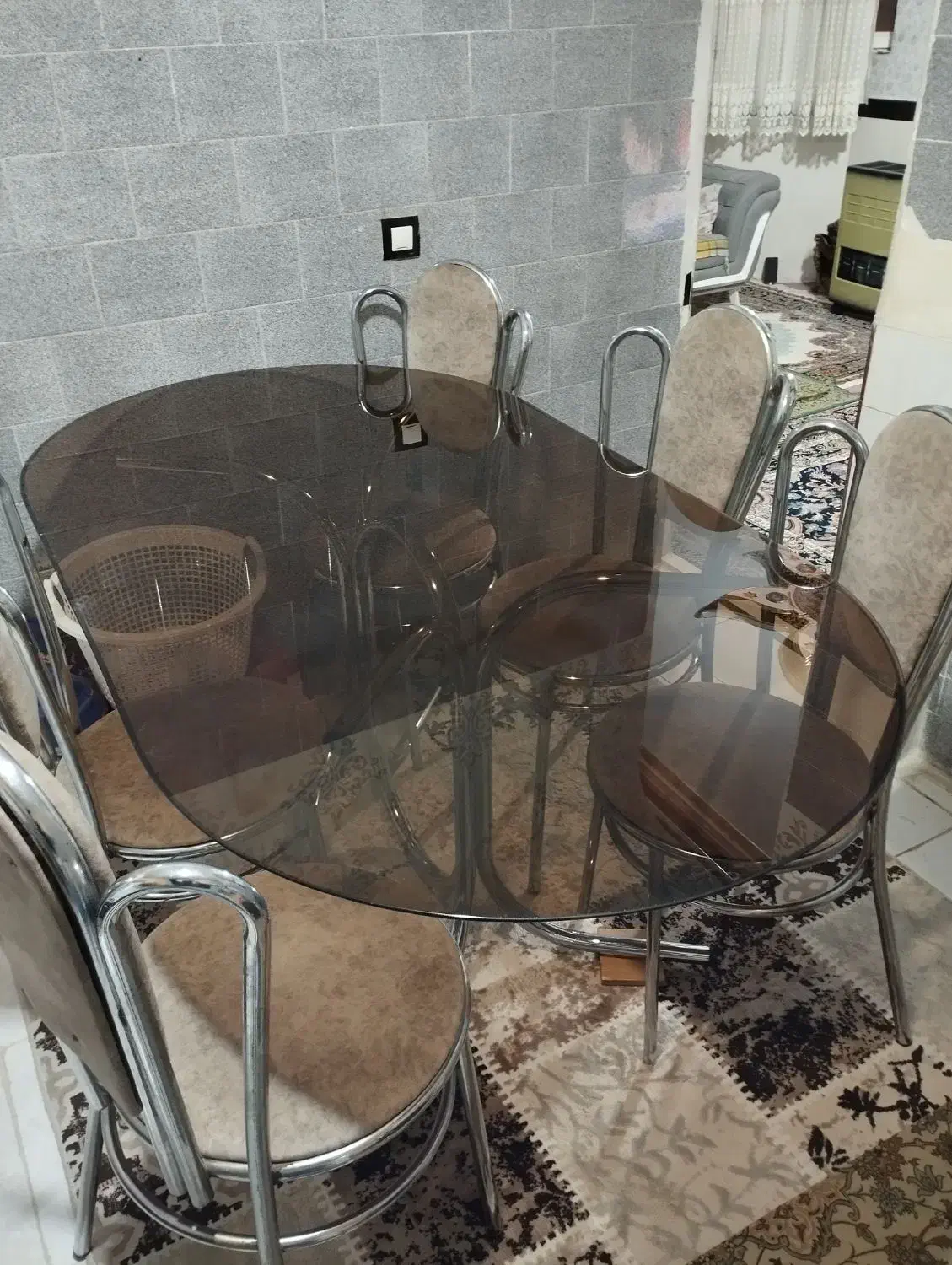 میزو صندلی 5نفره|میز و صندلی غذاخوری|سنندج, |دیوار