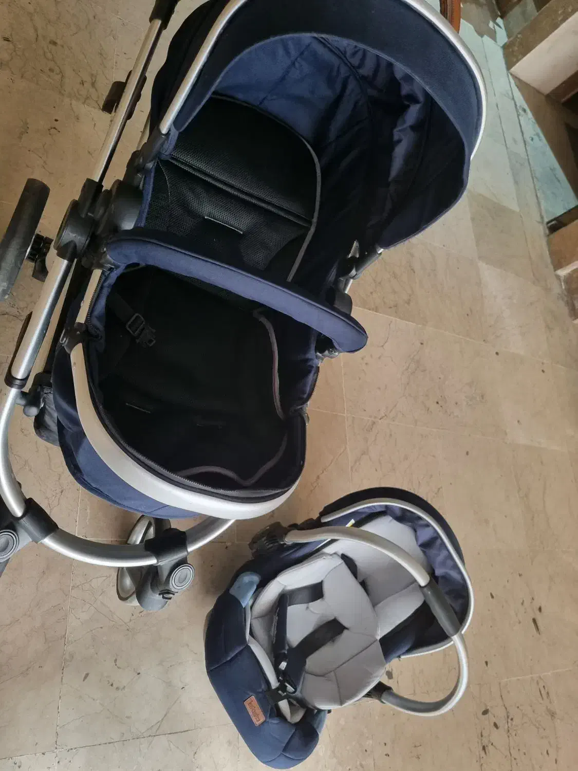 ست کالسکه و کریر اینفنتس|کالسکه و لوازم جانبی|تهران, زعفرانیه|دیوار