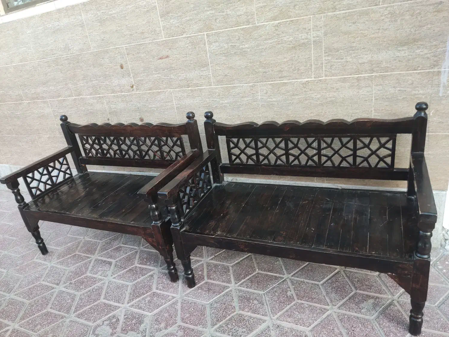 تخت سنتی|تخت و سرویس خواب|مشهد, یاس|دیوار