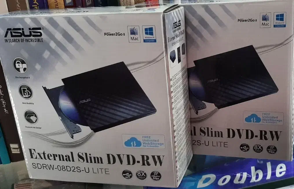 درایو DVD اکسترنال ایسوس مدل SDRW-08D2S-U Lite|قطعات و لوازم جانبی رایانه|تهران, عباس‌آباد|دیوار