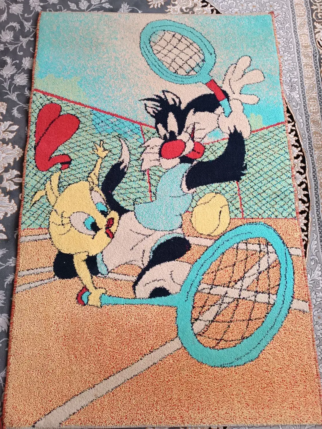 قالیچه کودک|فرش|دزفول, |دیوار