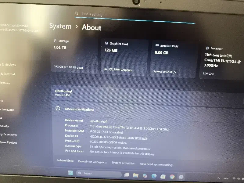 لب تاپ Dell vestro 14 3000|رایانه همراه|همدان, |دیوار