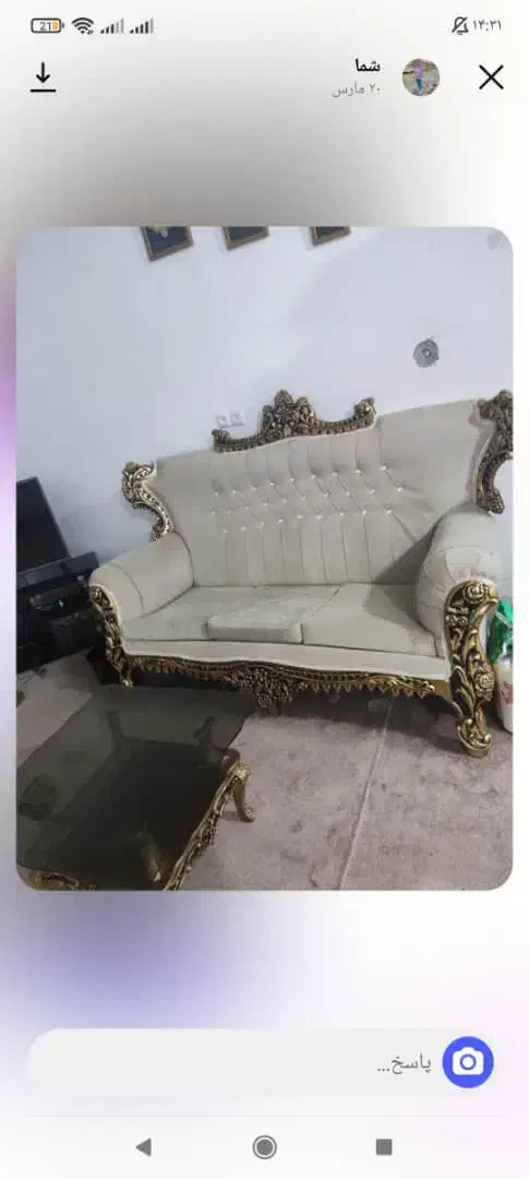 مبل 7نفره سلطنتی|مبلمان خانگی و میز عسلی|برازجان, |دیوار