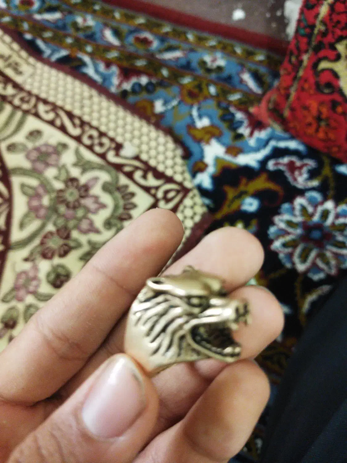 انگشتر طرح گرگ رنگ ثابت|بدلیجات|سنقر, |دیوار