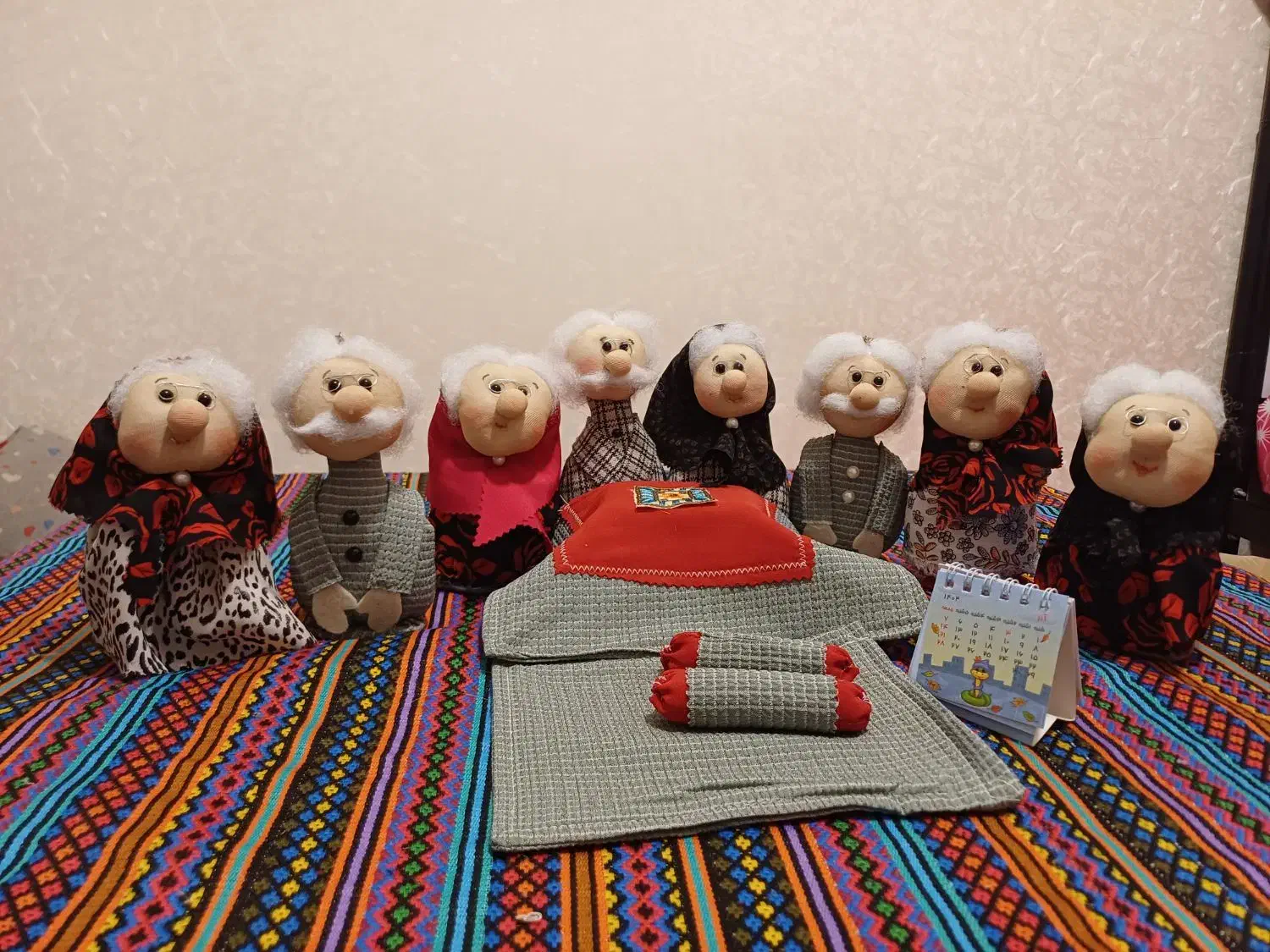 عروسک ننه جون و آقاجون|صنایع دستی و سایر لوازم تزئینی|همدان, |دیوار