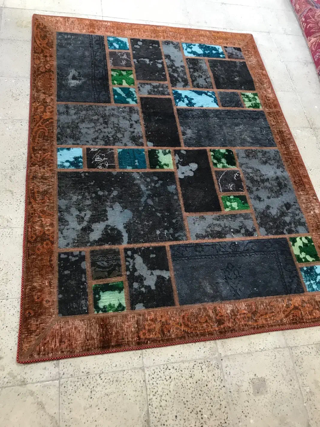 فرش چهل تکه کلاژ|فرش|کرج, برغان|دیوار