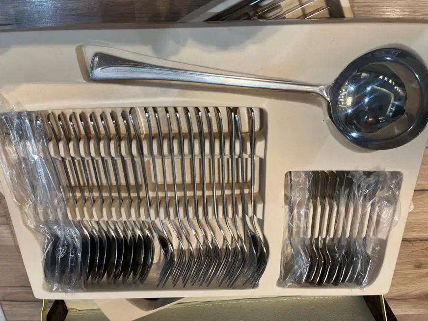 ست قاشق و چنگال ۱۱۴ پارچه|ظروف سرو و پذیرایی|رشت, معلم|دیوار