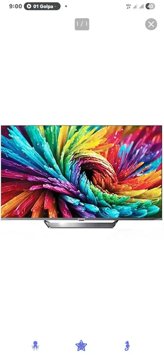 کیو ال ای دی آکبند پلمپ 65اینج میکنم زیر قیمت|تلویزیون و پروژکتور|همدان, |دیوار