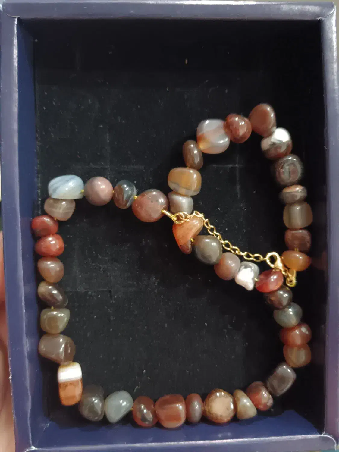 گردنبند عقیق سرخ لایه ای|جواهرات|ساری, |دیوار