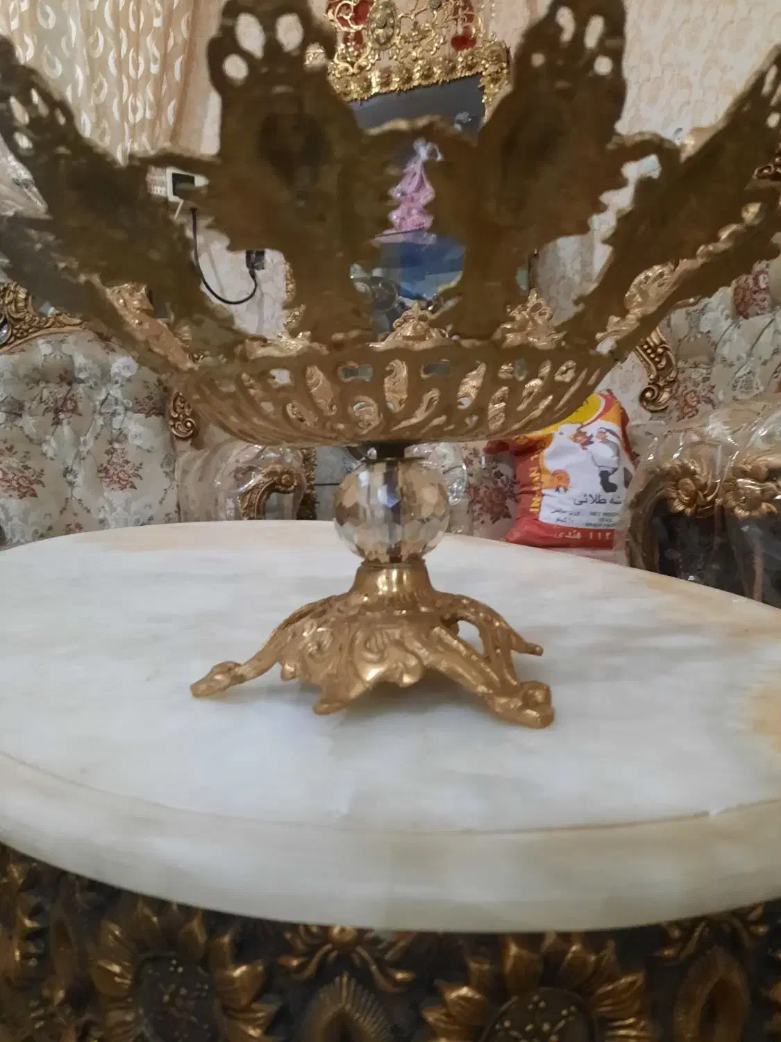 میوه خوری اصل برنزی قطر ۳۵ سانت|ظروف سرو و پذیرایی|اهواز, کوی مهدیس|دیوار