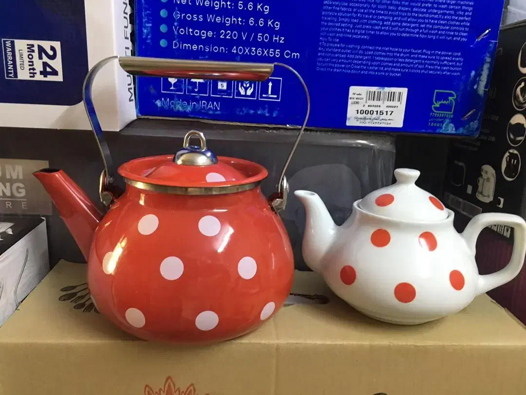 کتری قوری خالخالی قرمز|قوری، کتری، قهوهساز دستی|تهران, مطهری|دیوار