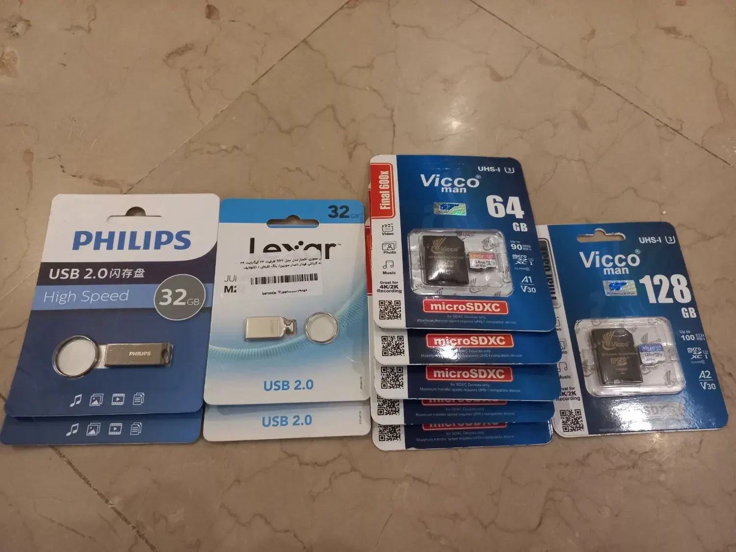 تعدادی کارت حافظه رم و فلش|لوازم جانبی موبایل و تبلت|تهران, تهرانپارس غربی|دیوار