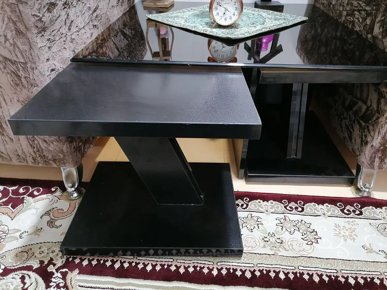 میز جلو مبلی به همراه ۴ تا عسلی|مبلمان خانگی و میز عسلی|بابل, |دیوار