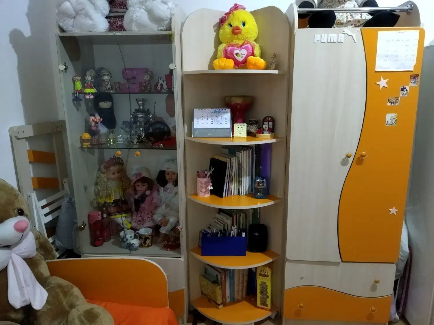 سرویس خواب کودک نوجوان ام دی اف|تخت و سرویس خواب|ماهدشت, |دیوار