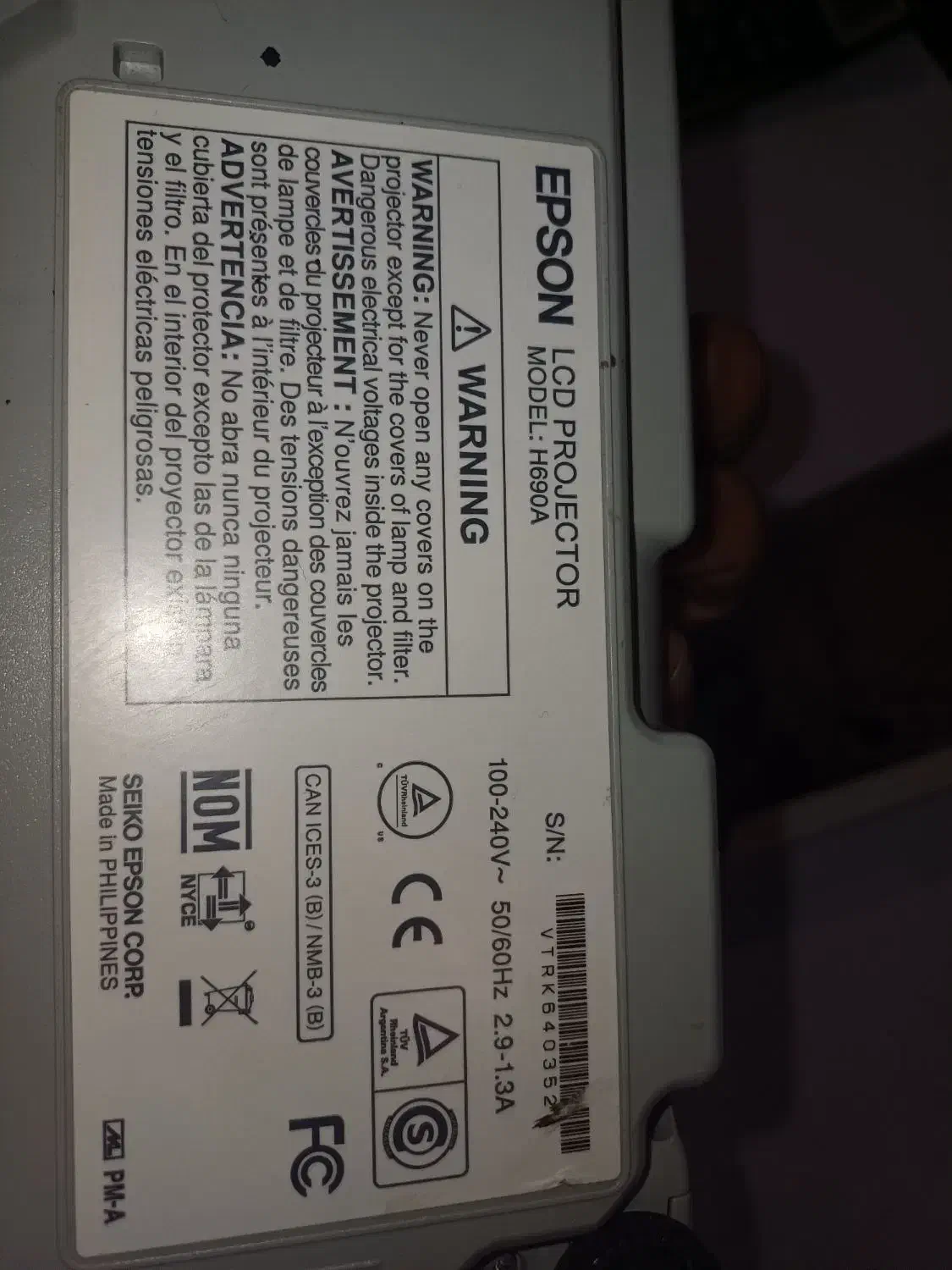 پروژکتور اپسون مدل H690 A|تلویزیون و پروژکتور|بندر ماهشهر, |دیوار