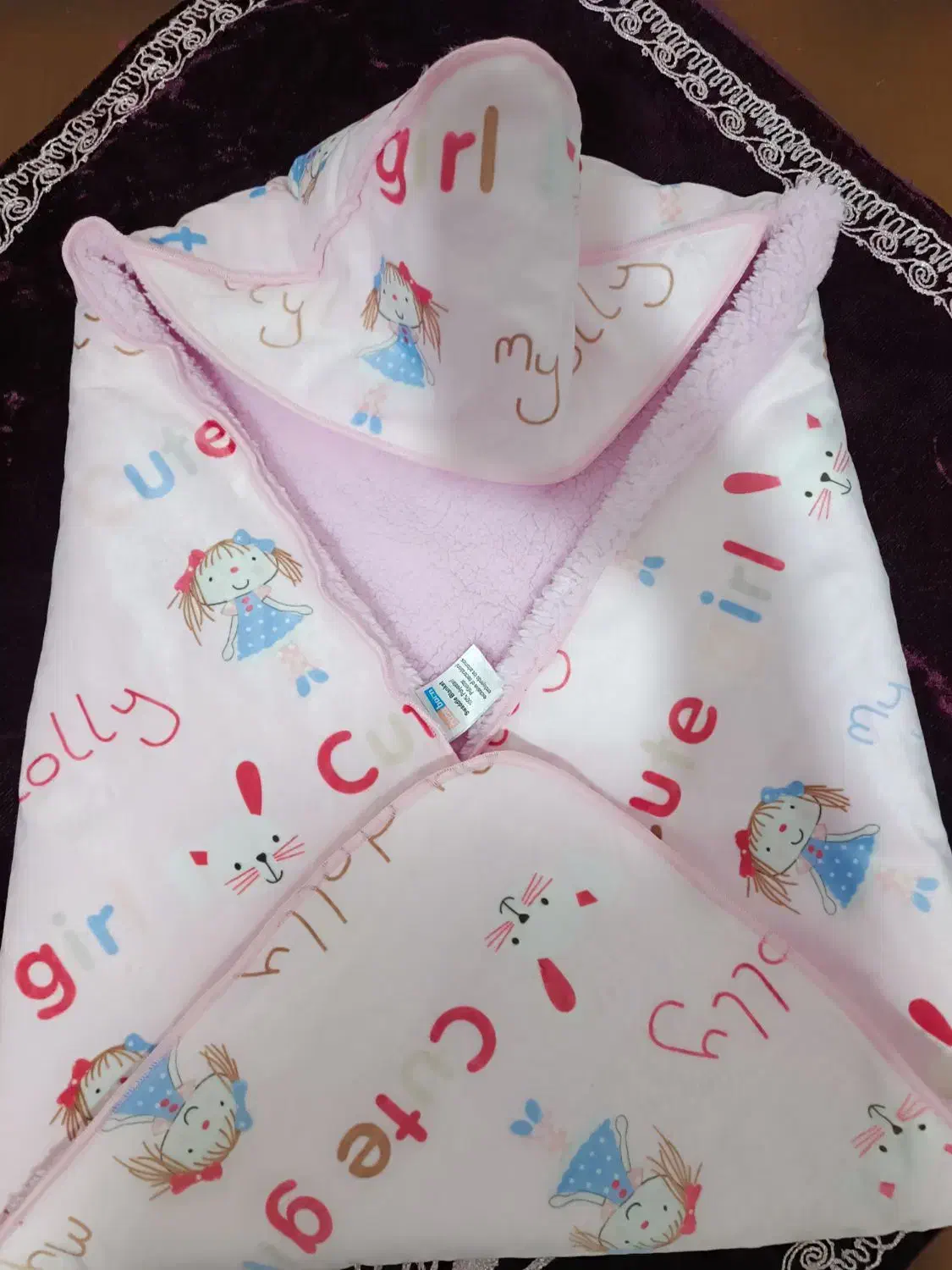 پتو نوزادی دخترانه نو|رختخواب، بالش، پتو|گرگان, |دیوار