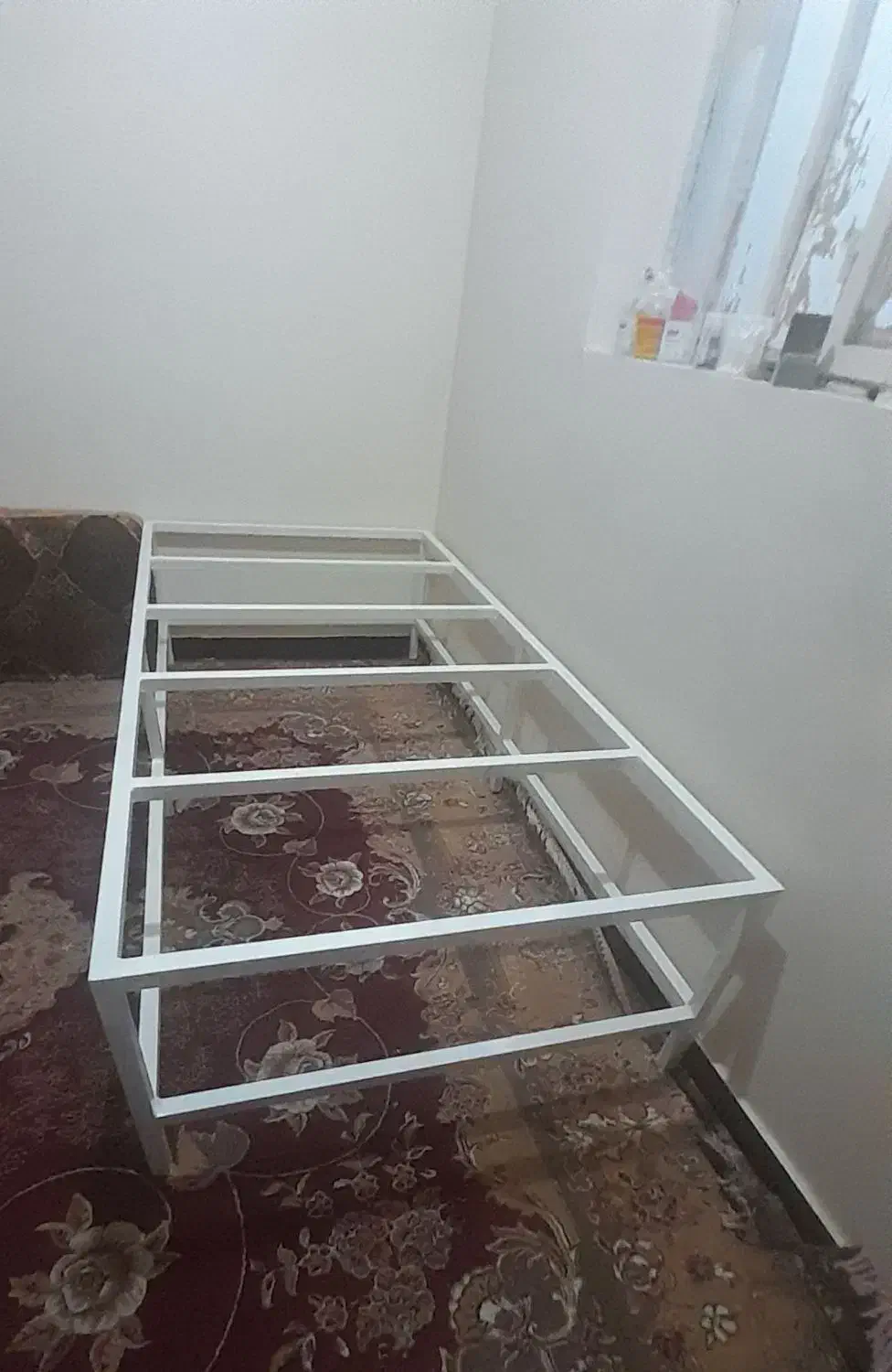 تخت خواب، تخت،تخت فلزی، تخت آهنی|تخت و سرویس خواب|اهواز, سپیدار|دیوار