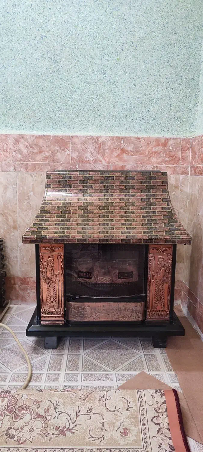 بخاری گازی طراح کلبه|بخاری، هیتر، شومینه|شادگان, |دیوار