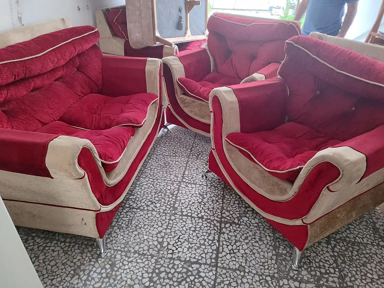 مبل هفت نفره|مبلمان خانگی و میز عسلی|قائم‌شهر, |دیوار