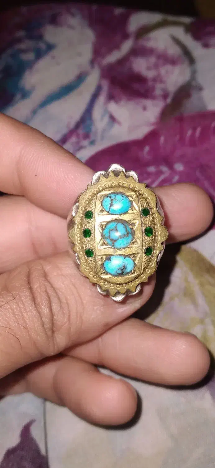 انگشتر فیروزه نیشابوری شرط اصلی|جواهرات|اهواز, کوی مندلی(سه راه خرمشهر)|دیوار