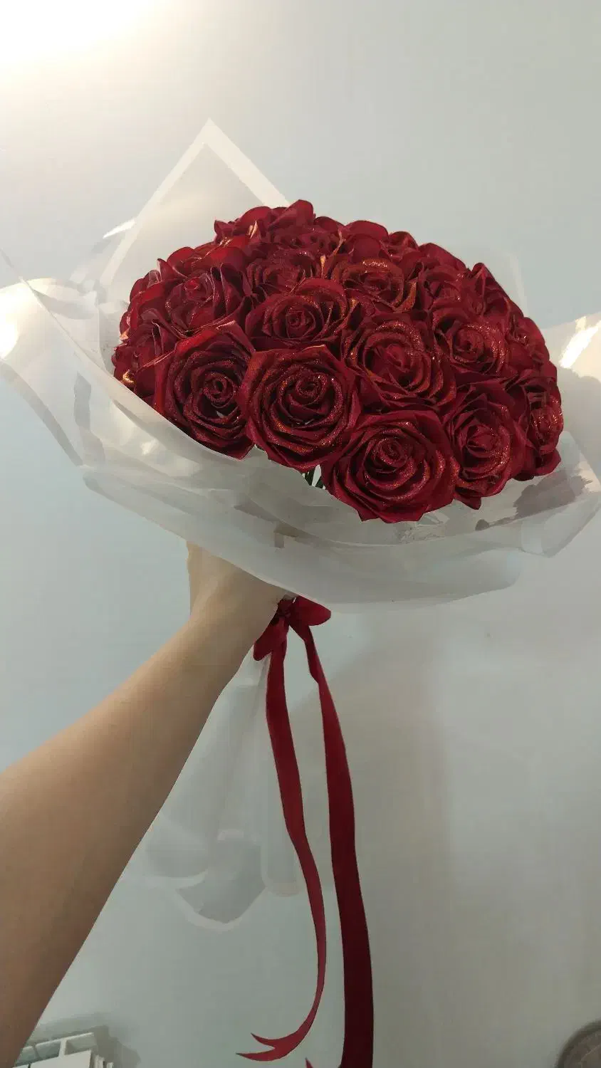 دسته گل  روبانی و باکس مناسب روز زن|گل مصنوعی|بروجرد, |دیوار