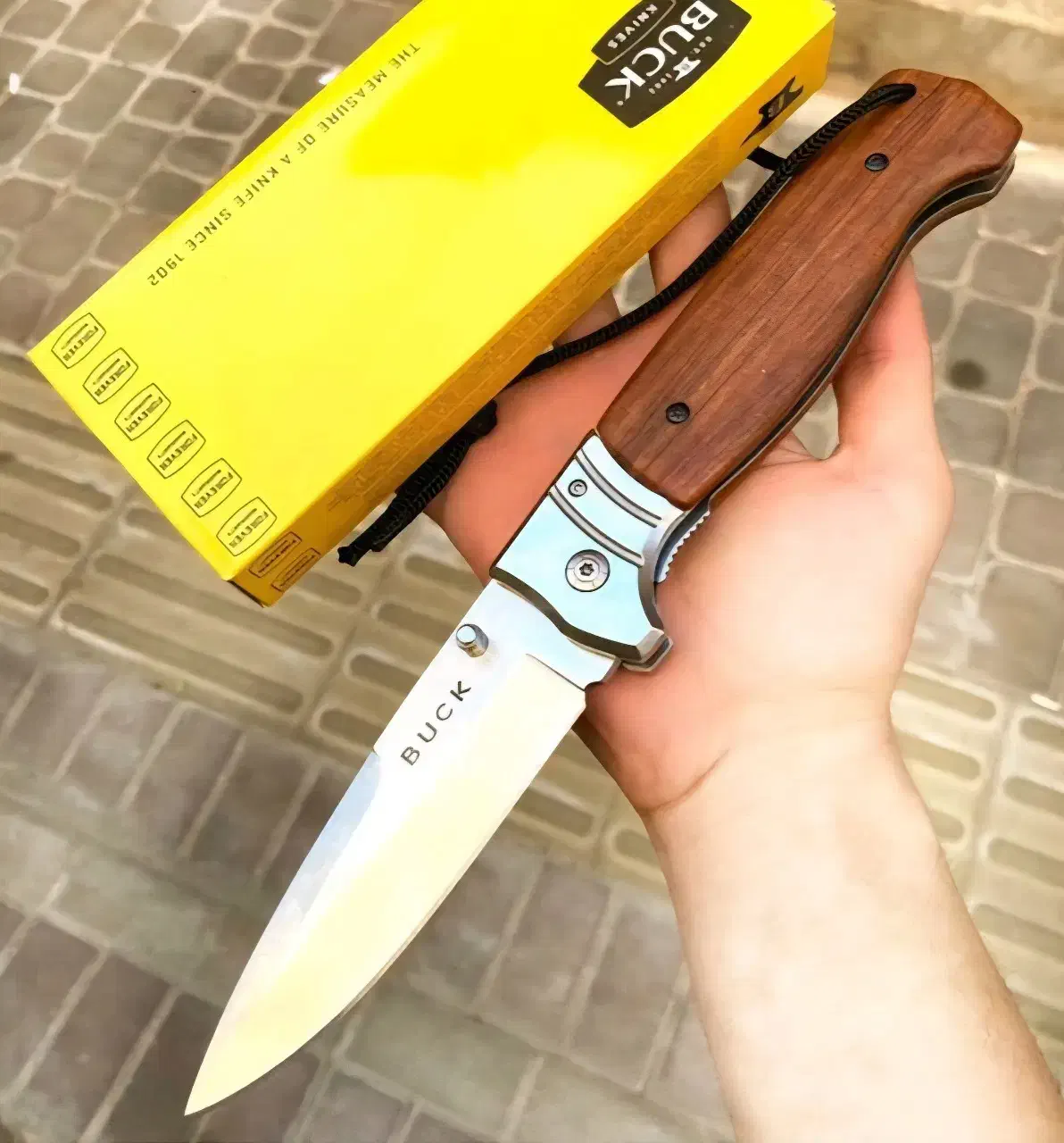 *مجموعه چاقو گلد* باک غول تاشو فول سایز BUCK 28CM|کوهنوردی و کمپینگ|مشهد, شریف|دیوار