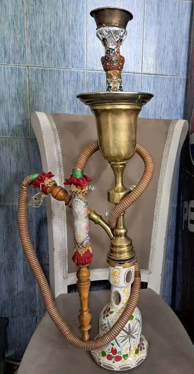 قلیان عربی برنج اصل|کلکسیون اشیاء عتیقه|تهران, توحید|دیوار