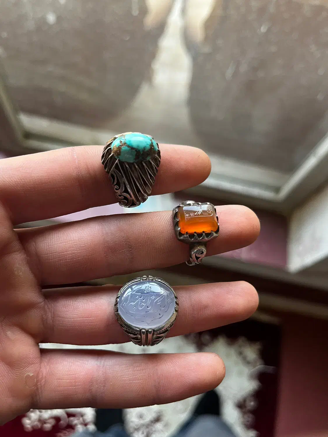 عقیق ضابطی فیروزه نیشابور|جواهرات|خمینیشهر, |دیوار