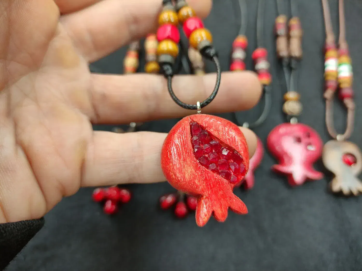 گردنبند یلدا انار|صنایع دستی و سایر لوازم تزئینی|علیآباد کتول, |دیوار