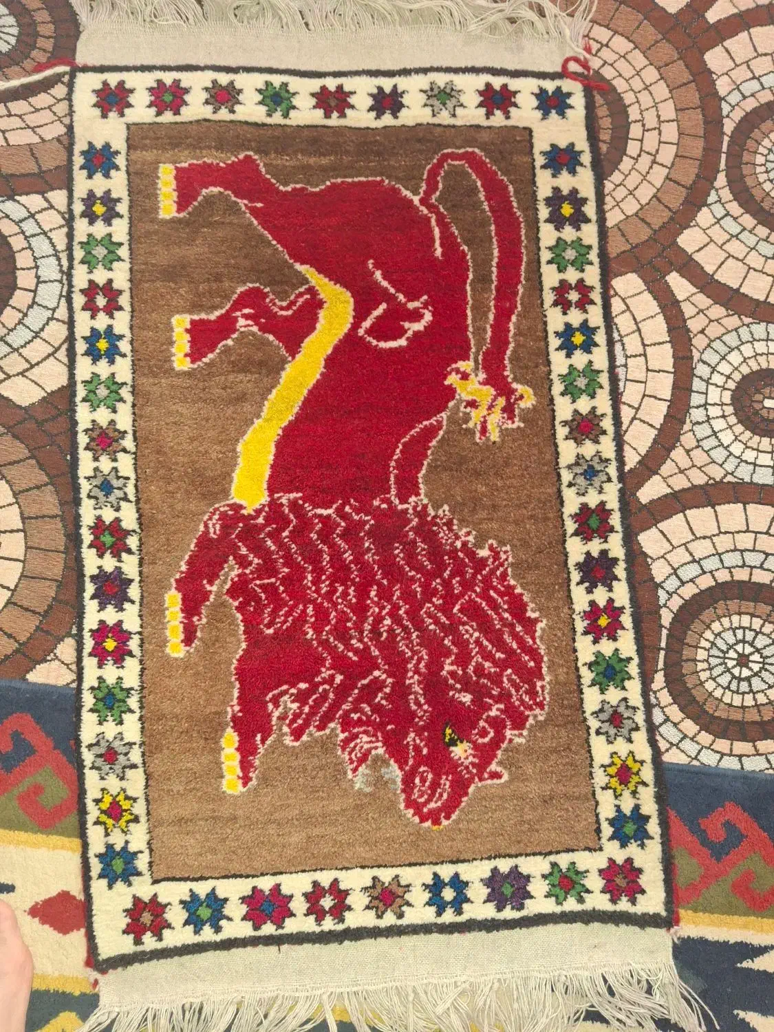 قالیچه60در90|فرش|کازرون, |دیوار