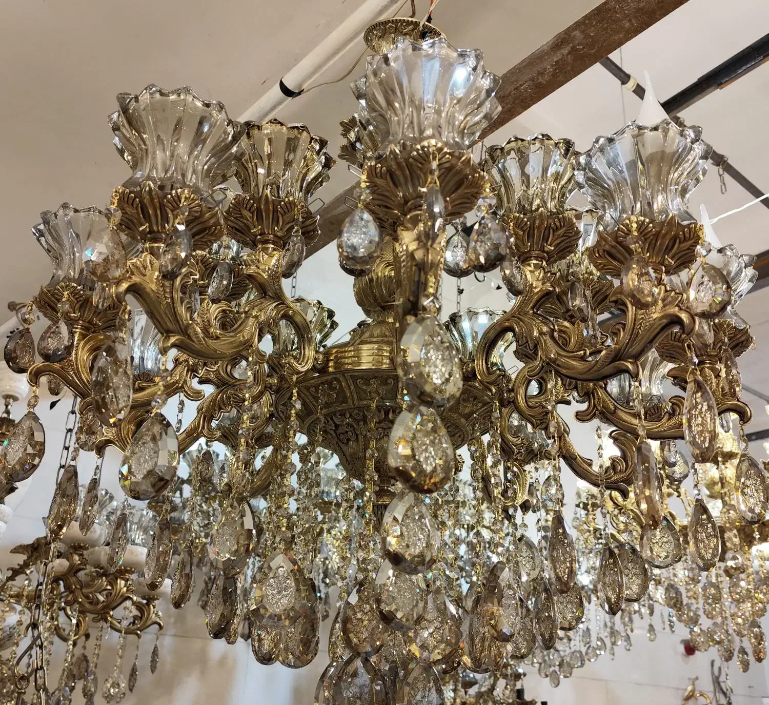 لوستر برنز. مدل ستاره ۴۷۳|لوستر و چراغ آویز|قم, خداکرم|دیوار