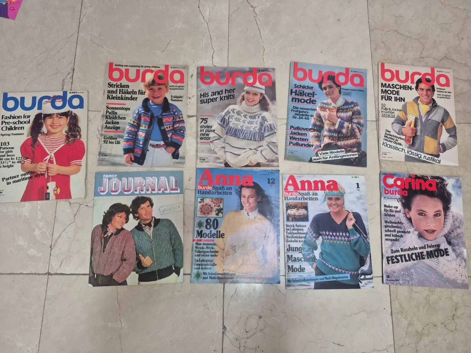 مجله بوردا مجله بافتنی خیاطی مجله قدیمی کارت تبریک|مجلات|تهران, عباس‌آباد|دیوار