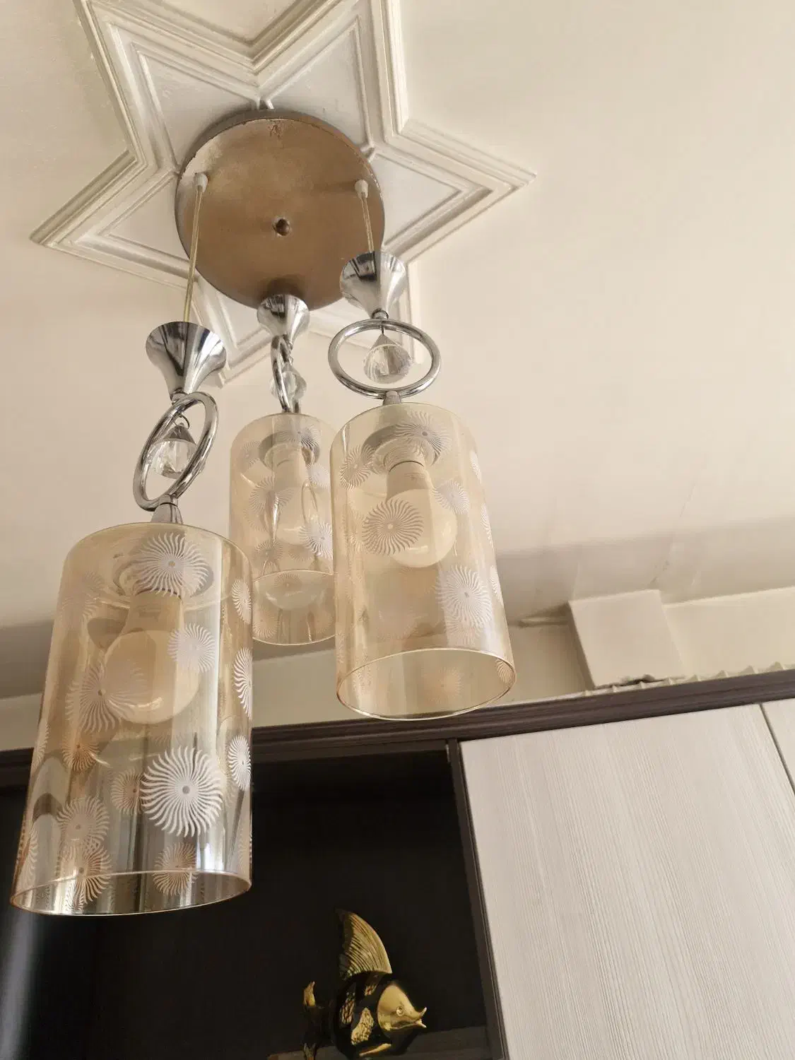 لوستر 3 لامپ|لوستر و چراغ آویز|تهران, جوادیه تهرانپارس|دیوار