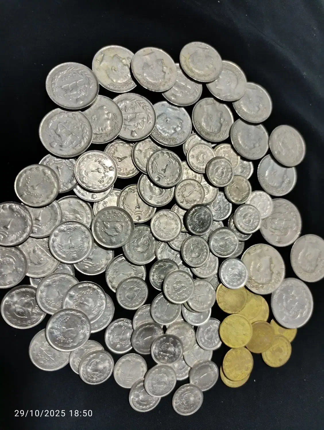 100 عدد سکه کلکسیونی شاهی|کلکسیون سکه، تمبر، اسکناس|بم, |دیوار