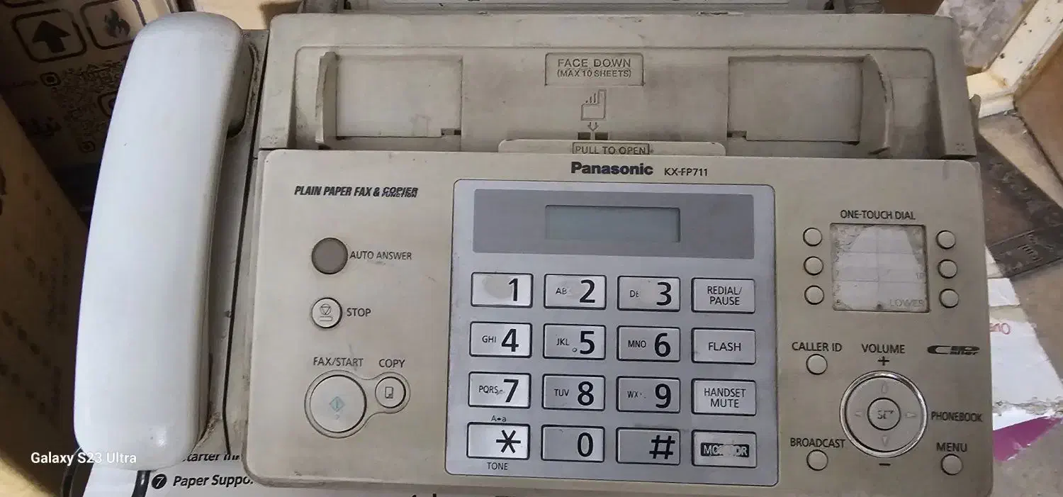 تلفن و فاکس پاناسونیک مطابق عکس|تلفن رومیزی|اصفهان, مارچین|دیوار