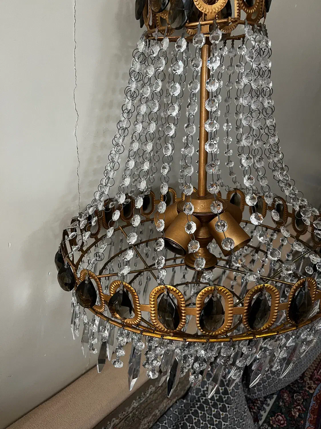 لوستر آبشاری  دو‌عدد|لوستر و چراغ آویز|ملایر, |دیوار