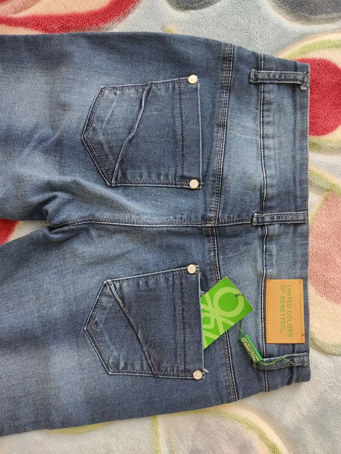 شلوار جین برند بنتون سایز ۳۶ زنانه|کفش و لباس بچه|تهران, سازمان آب|دیوار