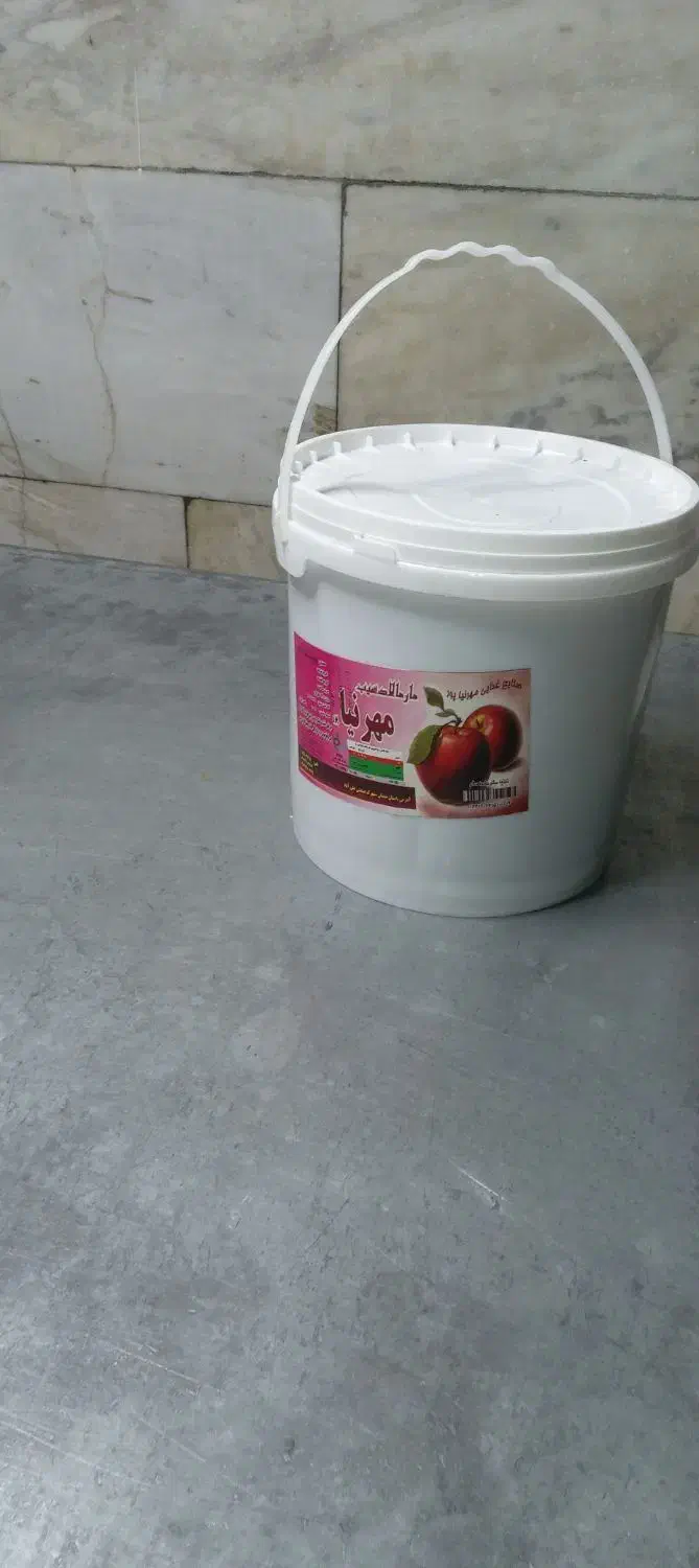 سطل خالی مربایی ده کیلویی|ظروف نگهدارنده، پلاستیکی، یک‌بارمصرف|گالیکش, |دیوار