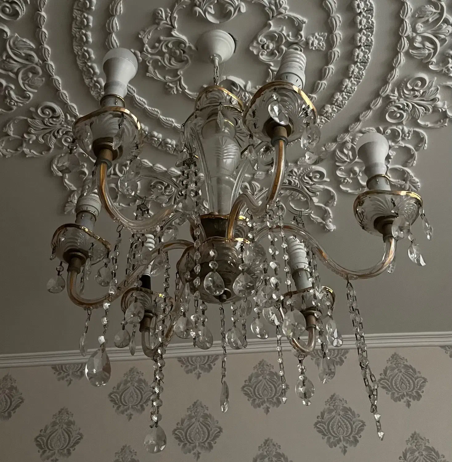 لوستر|لوستر و چراغ آویز|شیراز, قدوسی غربی|دیوار