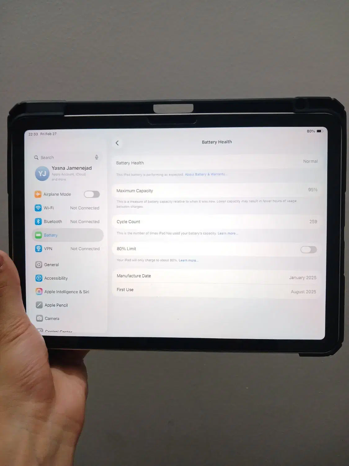 iPad Air 2025 (M3) 256GB|تبلت|مشهد, جانباز|دیوار